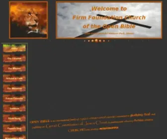 Firmfoundationchurch.org(The official Website of Firm Foundation Church) Screenshot