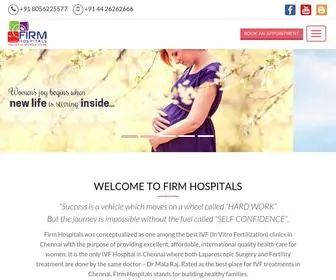 Firmhospitals.com(Best IVF & Fertility Hospital in Chennai) Screenshot