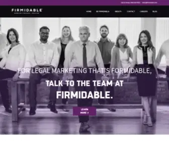 Firmidable.com(The Nation's Best Legal Marketing Agency) Screenshot