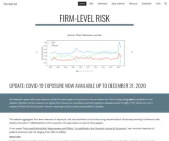 Firmlevelrisk.com(Firm-level risk) Screenshot