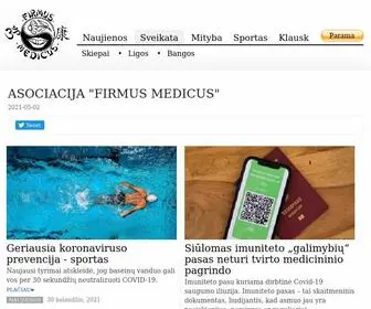 Firmusmedicus.lt(Asociacija "Firmus Medicus") Screenshot