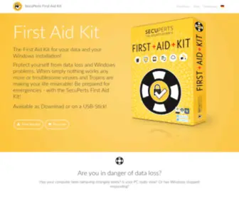 First-Aid-Kit.net(SecuPerts First Aid Kit) Screenshot