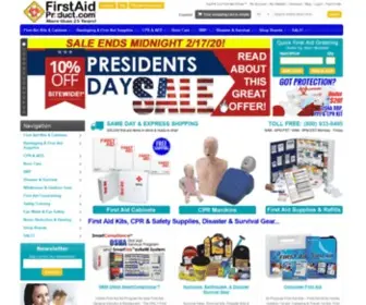 First-Aid-Product.com(First Aid & First Aid Supplies Wholesale Direct to the Public for almost 30 years) Screenshot