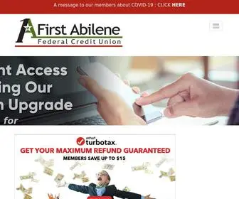 Firstabilenefcu.org(First Abilene Federal Credit Union) Screenshot