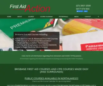 Firstaidaction.com.au(First Aid Action) Screenshot