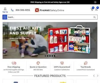 Firstaidandsafetyonline.com(First Aid Supply and Industrial Safety Products from Sentry Protection) Screenshot