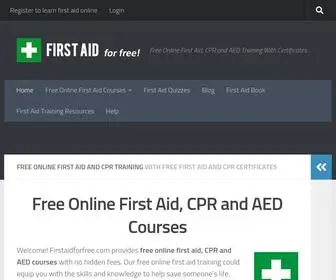 Firstaidforfree.com(Free Online First Aid) Screenshot
