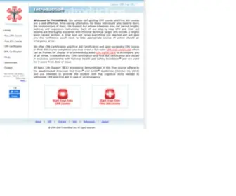 Firstaidweb.com(Online CPR Certification and First Aid Certification) Screenshot