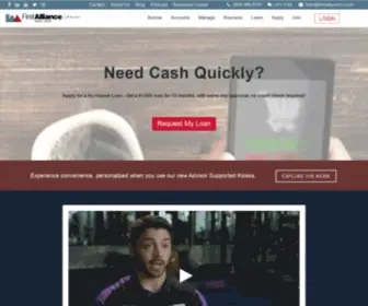 Firstalliancecu.com(Alternatives to Traditional Banks) Screenshot