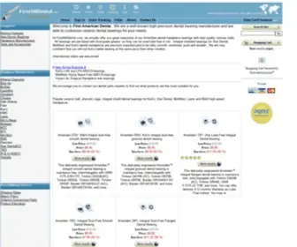 Firstamdental.com(Dental Bearings and Miniature Dental Ball Bearings) Screenshot