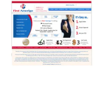 Firstamerigo.com(Personal Loans up to $35) Screenshot