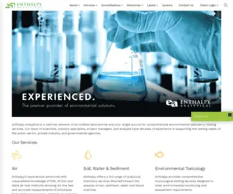 Firstanalyticallabs.com(Enthalpy Analytical) Screenshot