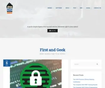 Firstandgeek.com(First and Geek) Screenshot