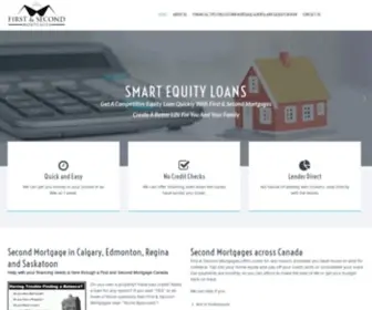 Firstandsecondmortgages.ca(Second Mortgage) Screenshot