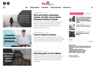 Firstaris.com(FirstAris Immigration website) Screenshot