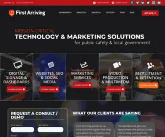 Firstarrivingsites.com(Dashboards, Websites, Recruitment, Marketing) Screenshot