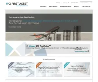 Firstasset.com(CI First Asset) Screenshot