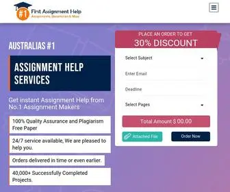 Firstassignmenthelp.com(Assignment Help) Screenshot