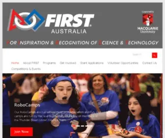 Firstaustralia.org(FIRST Australia) Screenshot