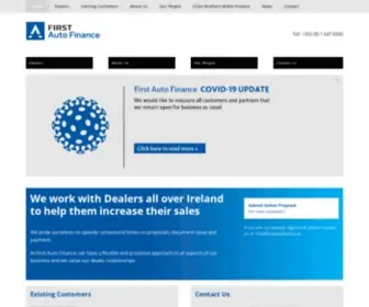 Firstautofinance.ie(Your No.1 choice for Hire Purchase and PCP Options on New and Used Cars and LCVs) Screenshot