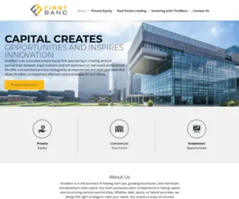 Firstbanc.net(Angel Investing Washington D.C) Screenshot