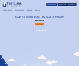 Firstbankal.com(Bank in East Central Alabama) Screenshot