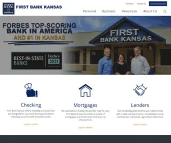 Firstbankkansas.com(First Bank Kansas) Screenshot