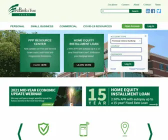 Firstbanklubbock.com(FirstBank & Trust) Screenshot