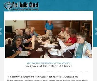 Firstbaptistdelavan.com(A Friendly Congregational With A Heart for Mission) Screenshot