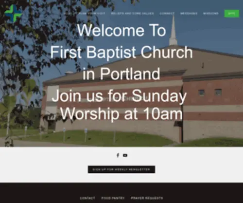 Firstbaptistportland.org(First Baptist Church) Screenshot