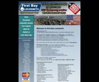 Firstbaylocksmith.com(Locksmith Santa Clara) Screenshot