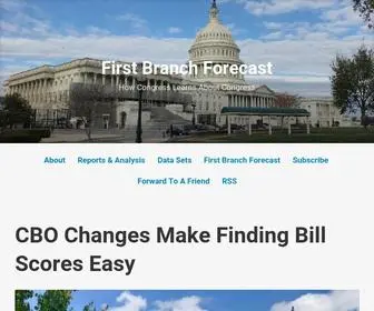 Firstbranchforecast.com(Where Congress Learns About Congress) Screenshot