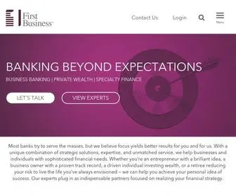 Firstbusiness.com(Business Banking) Screenshot