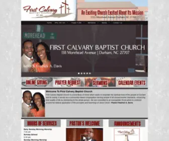 Firstcalvary.org(First calvary baptist church sundays 9:30am) Screenshot