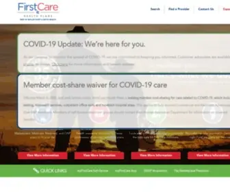 Firstcare.com(Firstcare health plans) Screenshot