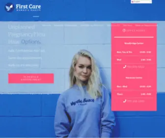 Firstcarewomen.com(Know Your Pregnancy Options) Screenshot