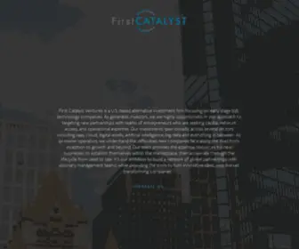 Firstcatalyst.ventures(First Catalyst Ventures) Screenshot