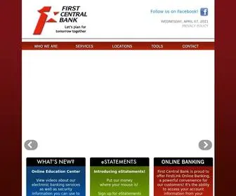 Firstcentralbank.com(First Central Bank) Screenshot