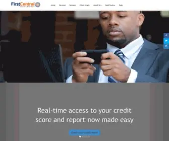 Firstcentralcreditbureau.com(FirstCentral Credit Bureau Limited) Screenshot