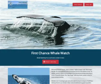 Firstchancewhalewatch.com(First Chance Whale Watch) Screenshot