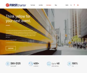 Firstcharterbus.com(School Bus Rentals for Group Transportation) Screenshot