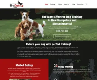 Firstchoicecanine.com(The Most Effective Dog Training in New Hampshire and Massachusetts) Screenshot