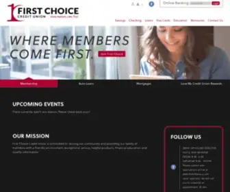 Firstchoicecu.com(First Choice Credit Union) Screenshot