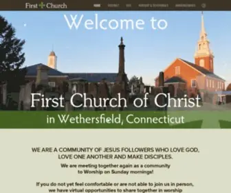 Firstchurch.org(First Church of Christ in Wethersfield) Screenshot