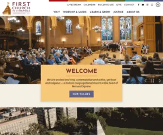 Firstchurchcambridge.org(Just another WordPress site First Church Cambridge) Screenshot