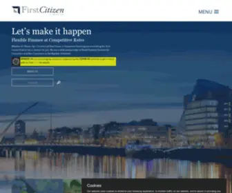 Firstcitizen.ie(First Citizen Finance) Screenshot