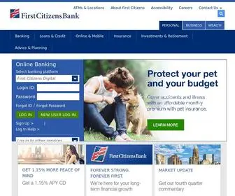 Firstcitizens.com(First Citizens) Screenshot