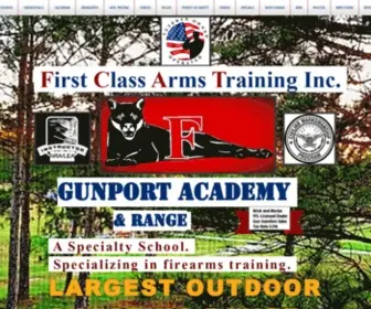 Firstclassarmstraining.org(Firearms Training) Screenshot