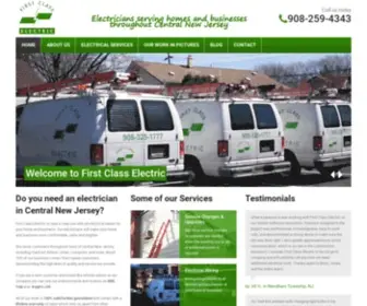Firstclasselectricnj.com(Central NJ Electricians) Screenshot