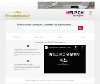 Firstclasshotels.ch(Firstclasshotels Schweiz mit Luxushotels und Businesshotels) Screenshot